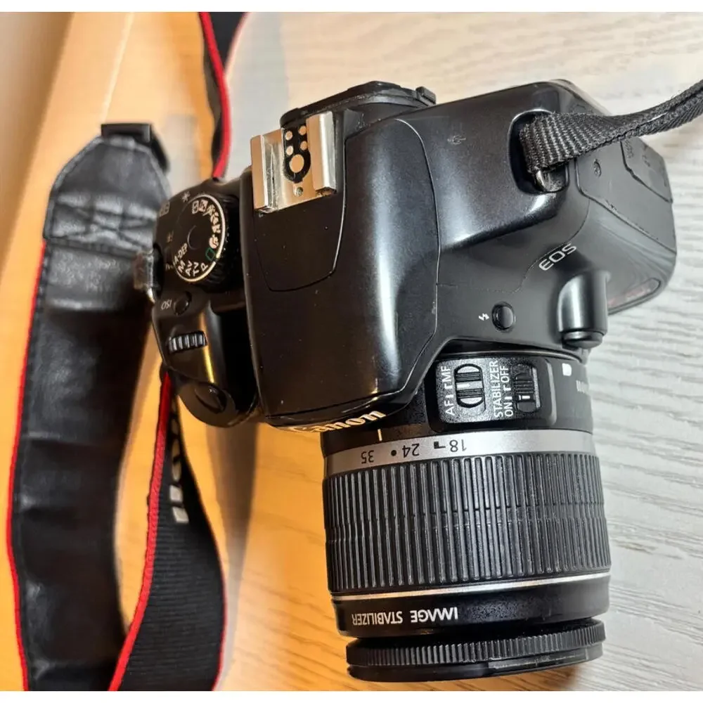 Canon EOS Rebel XSi DS126181 Camera w/ Lens EF-S 18-55mm Battery See Description
